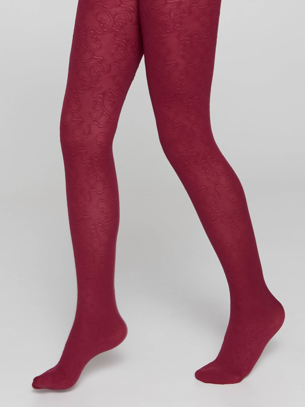CONTE Плотные эластичные колготки из микрофибры DAISY bordo - Conte elegant фото 3