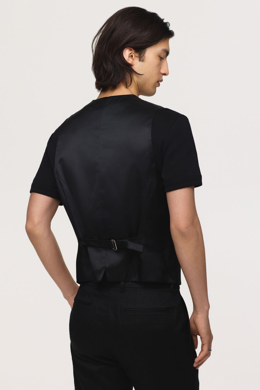 Chaleco de traje en lino Slim Fit - H&m фото 7