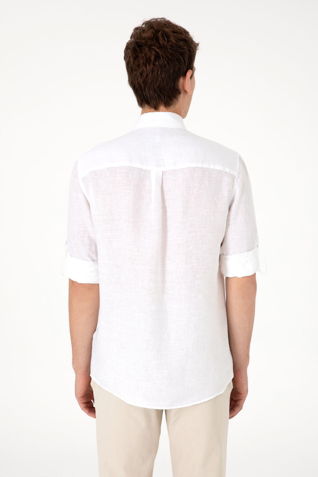 Erkek Beyaz Uzun Kollu G_mlek Sepette S_rpriz _ndirim - U.s. polo assn фото 5