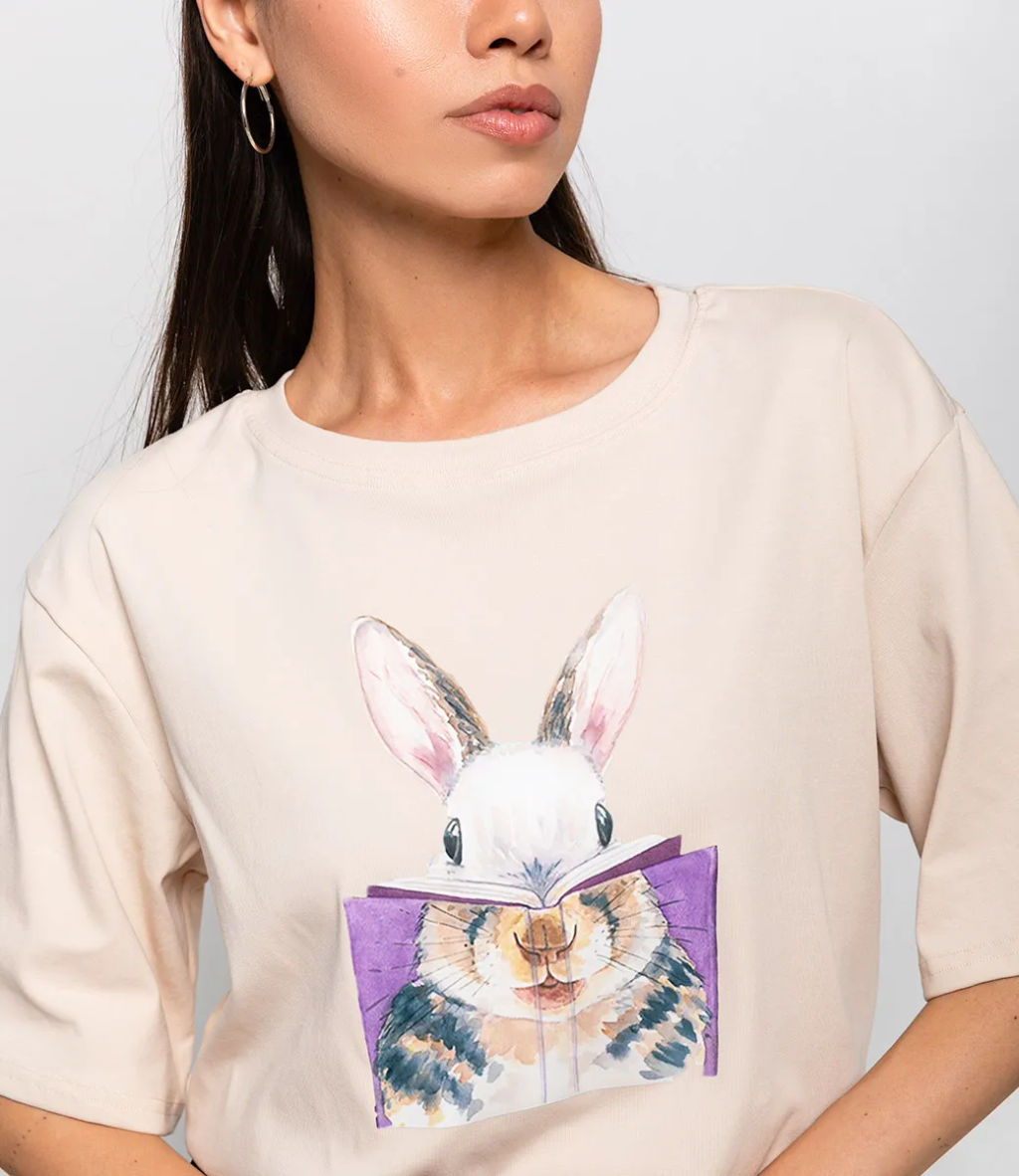 Футболка #КТ8130, светло-бежевый - Dommod фото 5