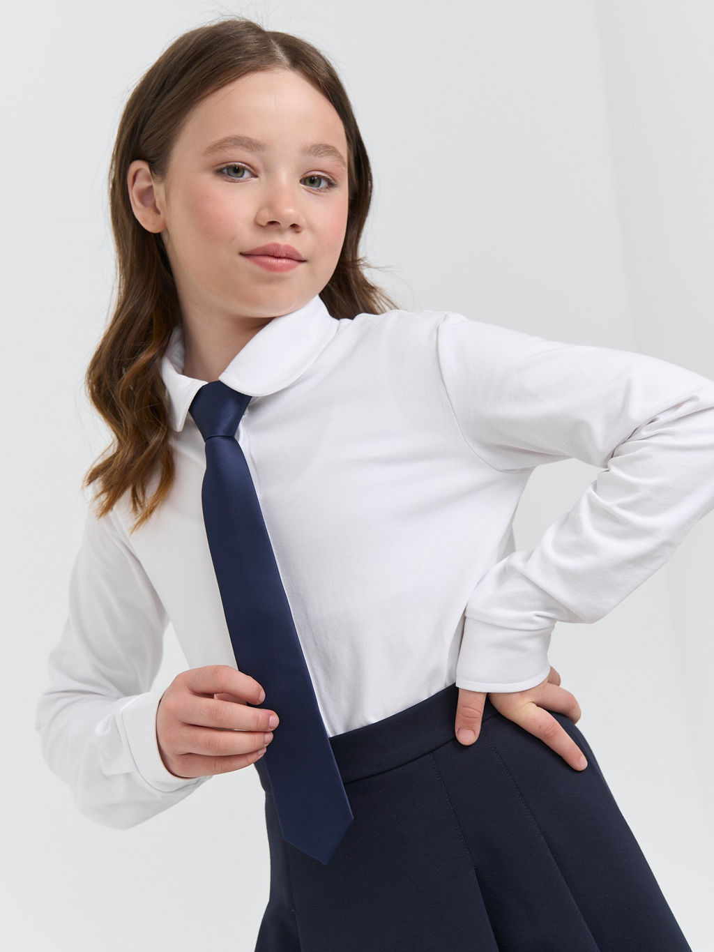 Галстук с фиксатором Синий - Bungly фото 2