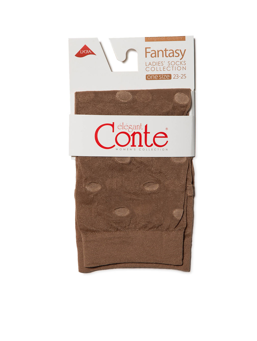 Цена за 2 пары. Носки Классические CONTE Носки в горошек FANTASY 20 bronz - Conte elegant фото 5