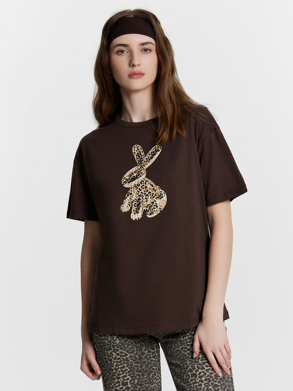 Футболка женская коричневая с принтом шоколадное мартини +печать 112934