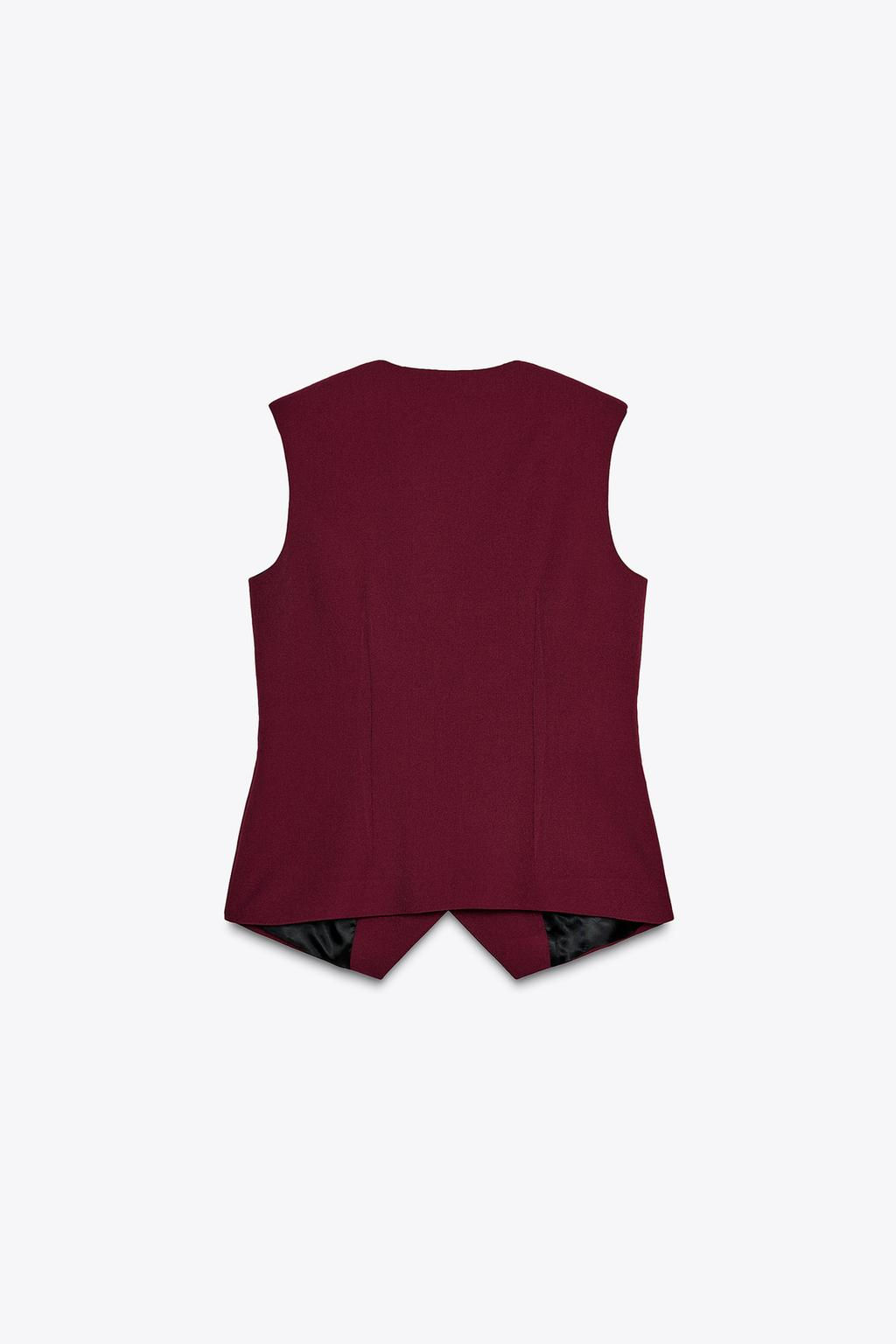 ZW COLLECTION WAISTCOAT WITH POCKETS - Zara фото 6