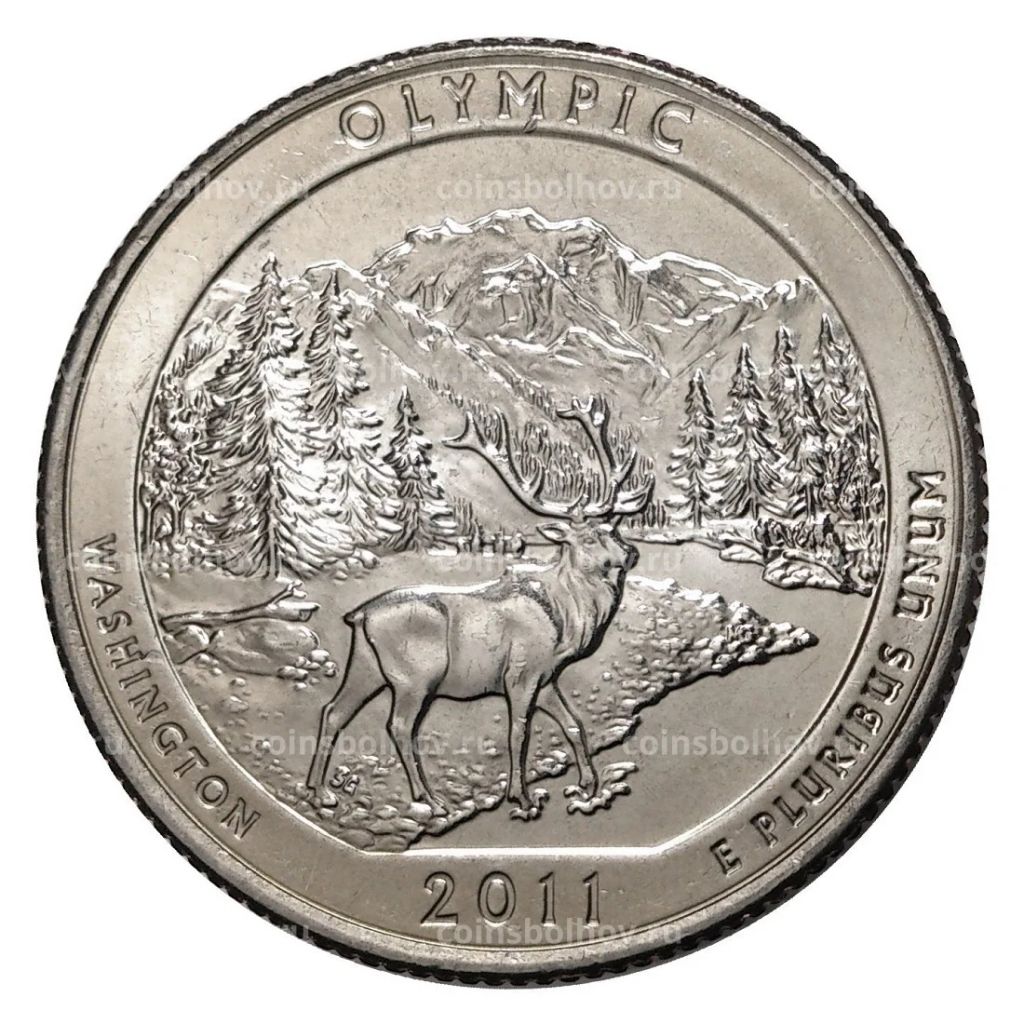 25 центов 2011 года P №8 Национальный парк Олимпик