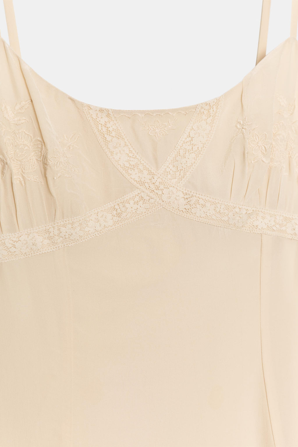VESTIDO LENCERO BORDADOS / Melocot?n - Zara фото 8