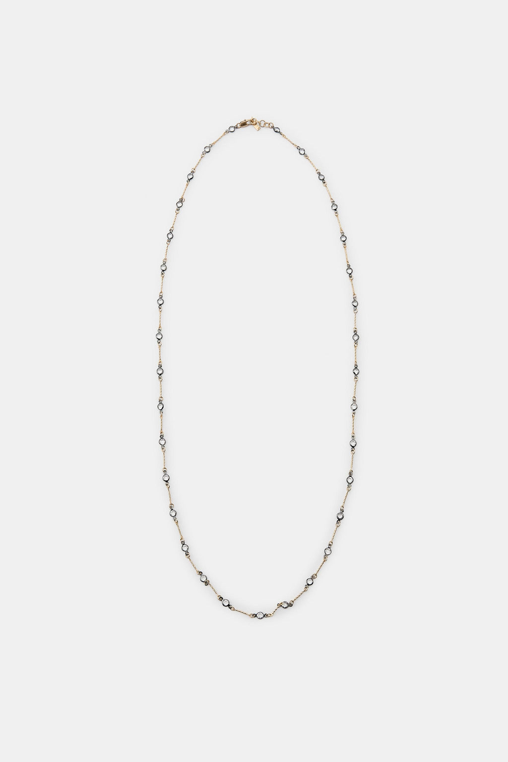 METAL AND CRYSTAL NECKLACE - Zara фото 3
