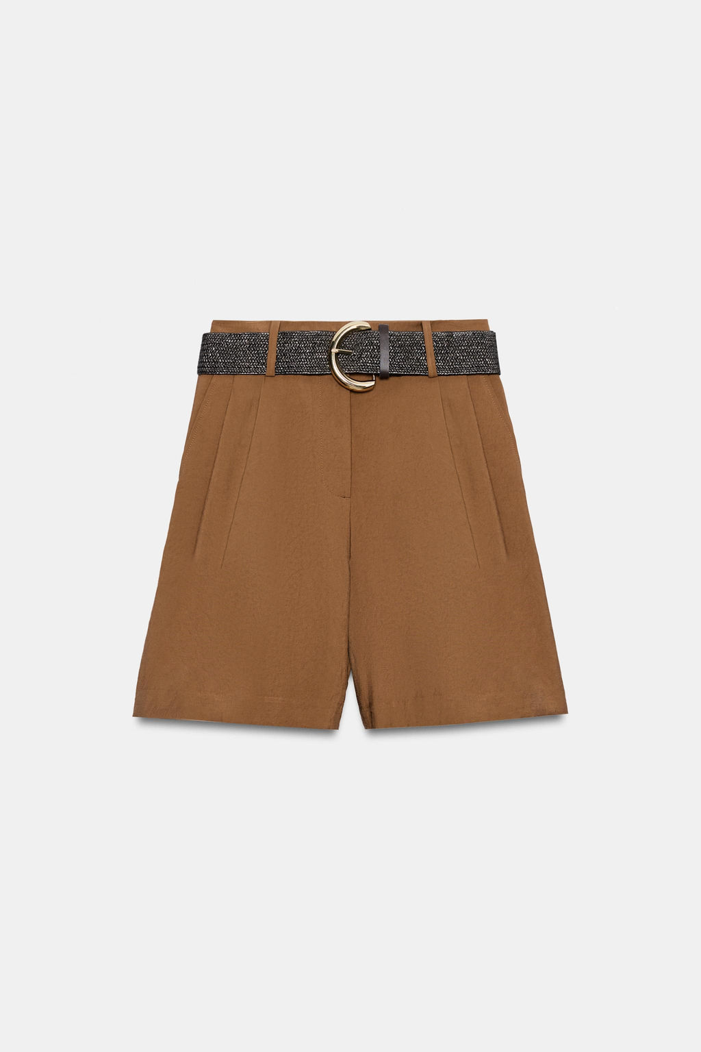 BERMUDA PINZAS CINTUR?N / Marr?n claro - Zara фото 6
