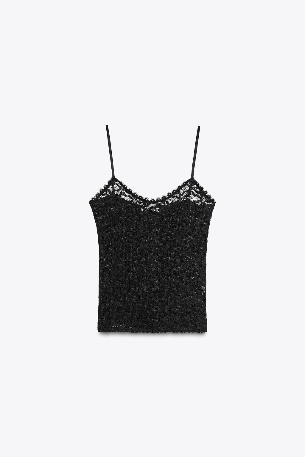 LACE STRAPPY TOP - Zara фото 5
