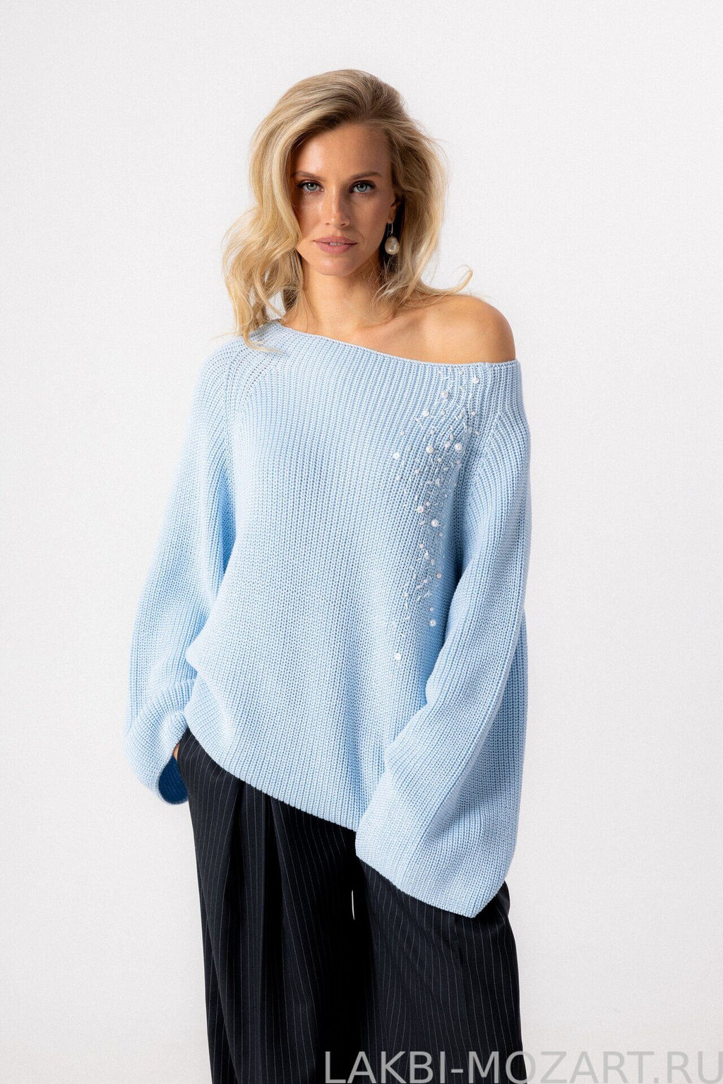 WW-2650 Джемпер голубой - Mozart фото 7