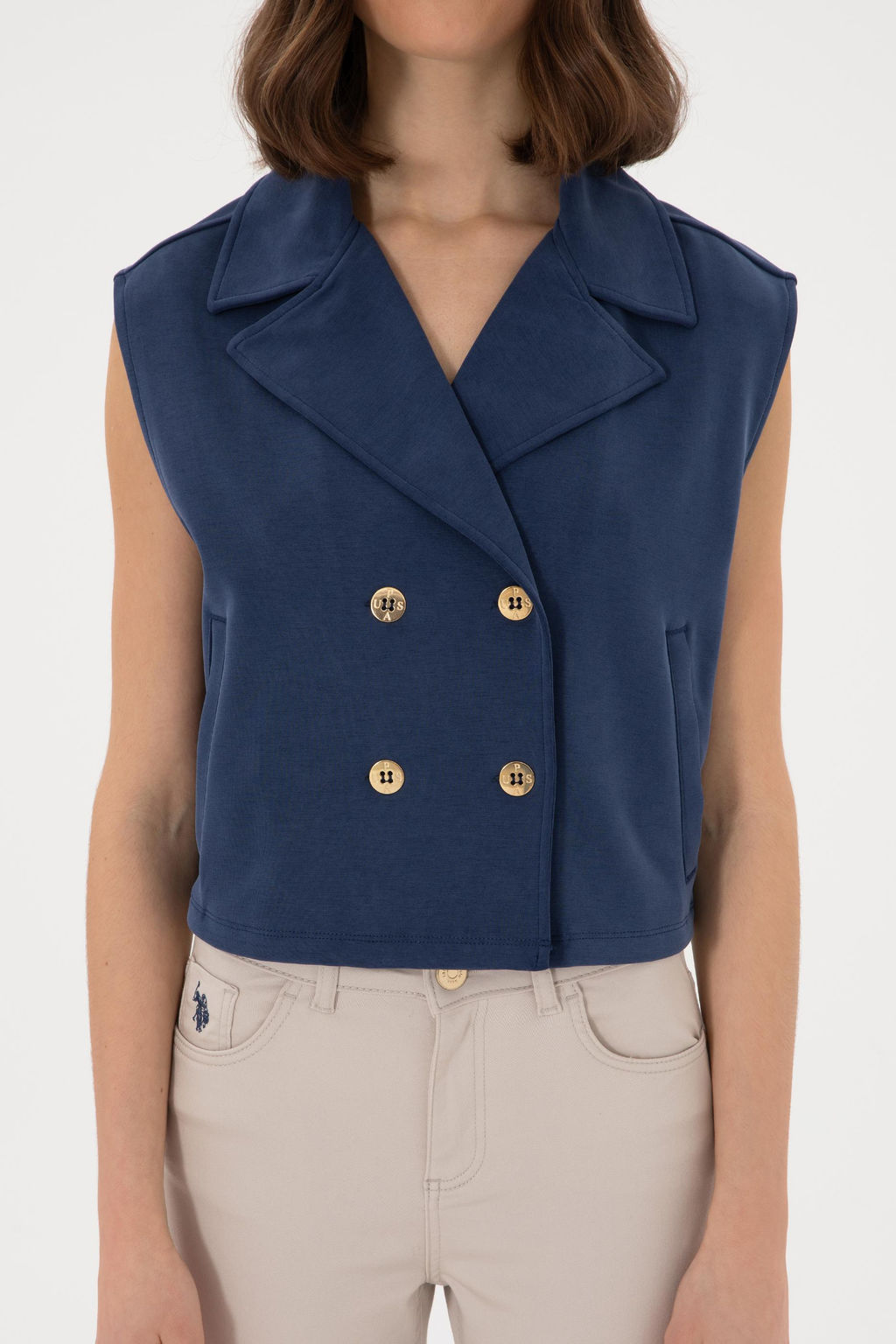 Kad_n Lacivert Sweatshirt Sepette S_rpriz _ndirim - U.s. polo assn фото 6