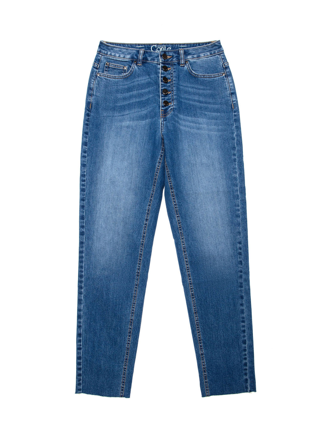 CONTE Eco-friendly джинсы Mom Fit с высокой посадкой CON-189 mid blue