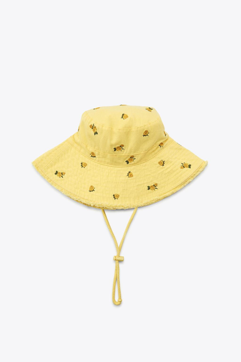 FLORAL EMBROIDERY BUCKET HAT