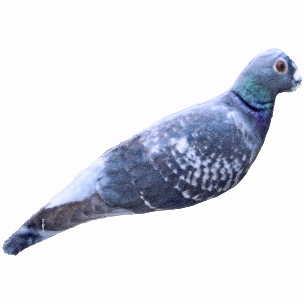 Цена за 6 шт. Игрушка для кошек мягкая реалистичная "Голубь", 19,5*5,5*3,5см/10гр (лейбл)