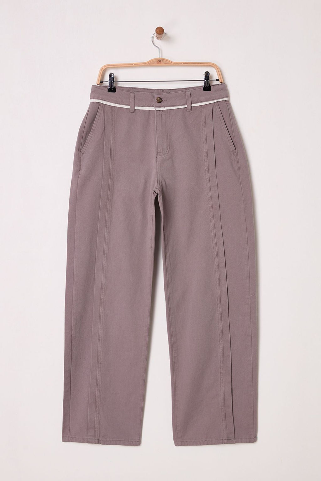 TRENDYOL MAN Limited Edition Erkek Ac?k Kahverengi Wide Leg Gabardin Pantolon TMNSS25PL00016 - Trendyolmilla фото 3