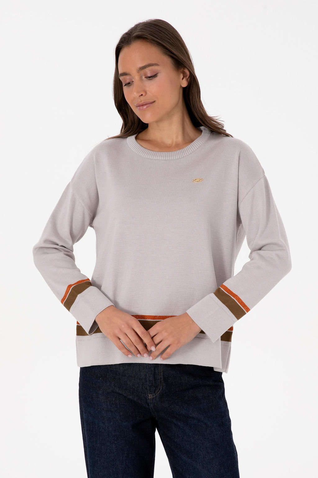 Kad_n Ta_ Bisiklet Yaka Kazak - U.s. polo assn фото 3
