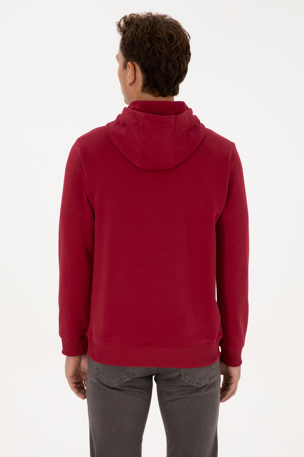 Erkek Koyu Frambuaz Sweatshirt - U.s. polo assn фото 5