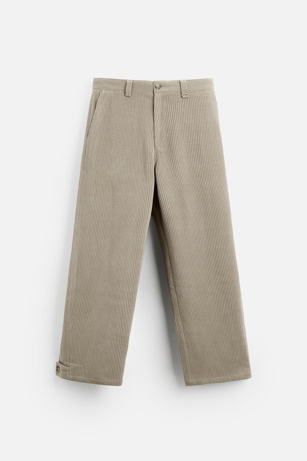 WIDE FIT CORDUROY TROUSERS - Zara фото 7
