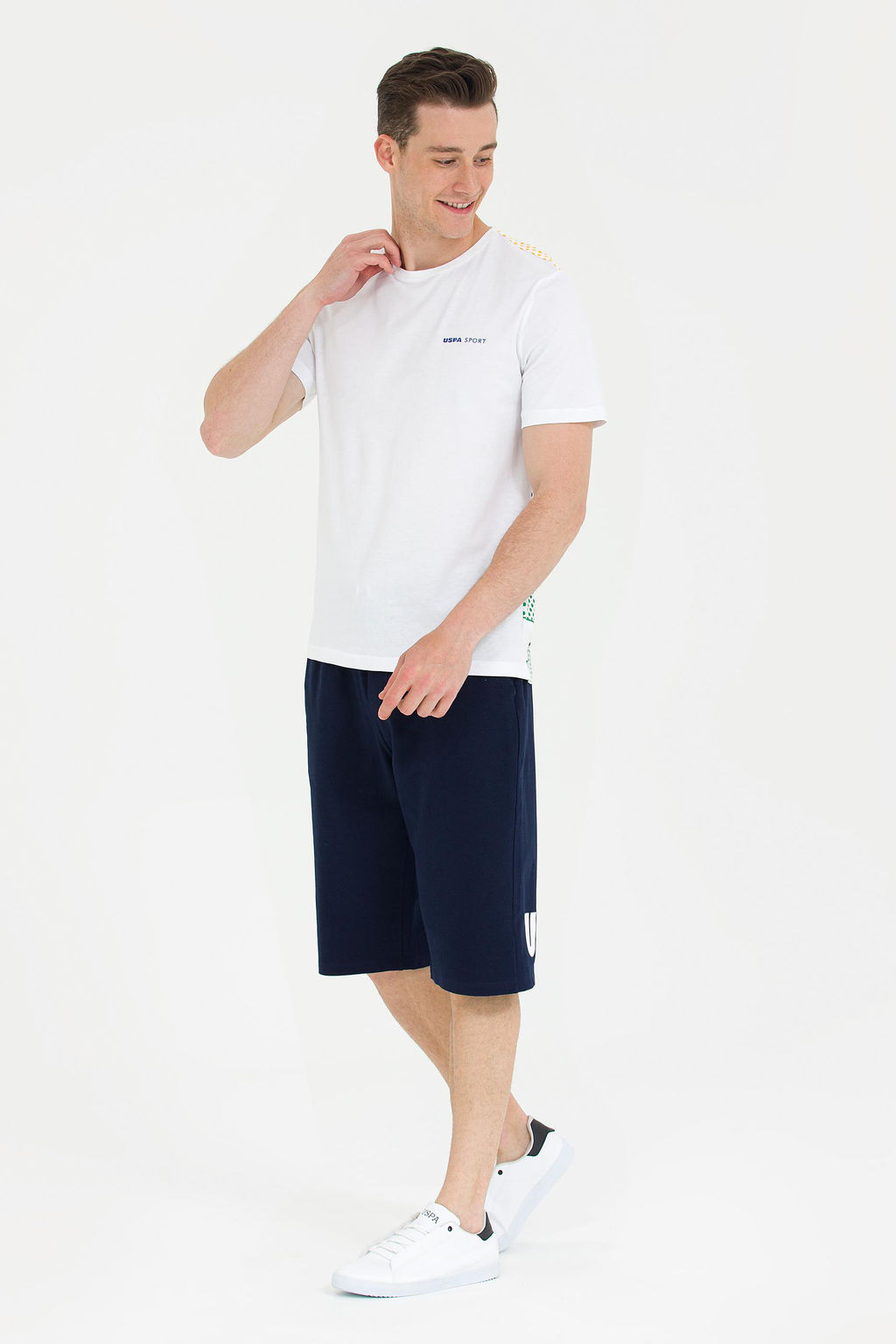 Мужские темно-синие вязаные шорты - U.s. polo assn фото 3