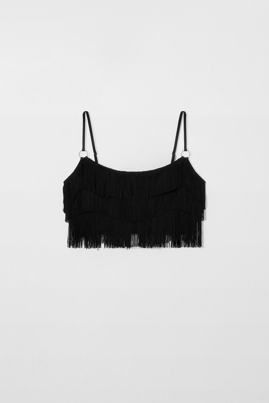 FRINGED BIKINI TOP KATE MOSS X ZARA  фото 2