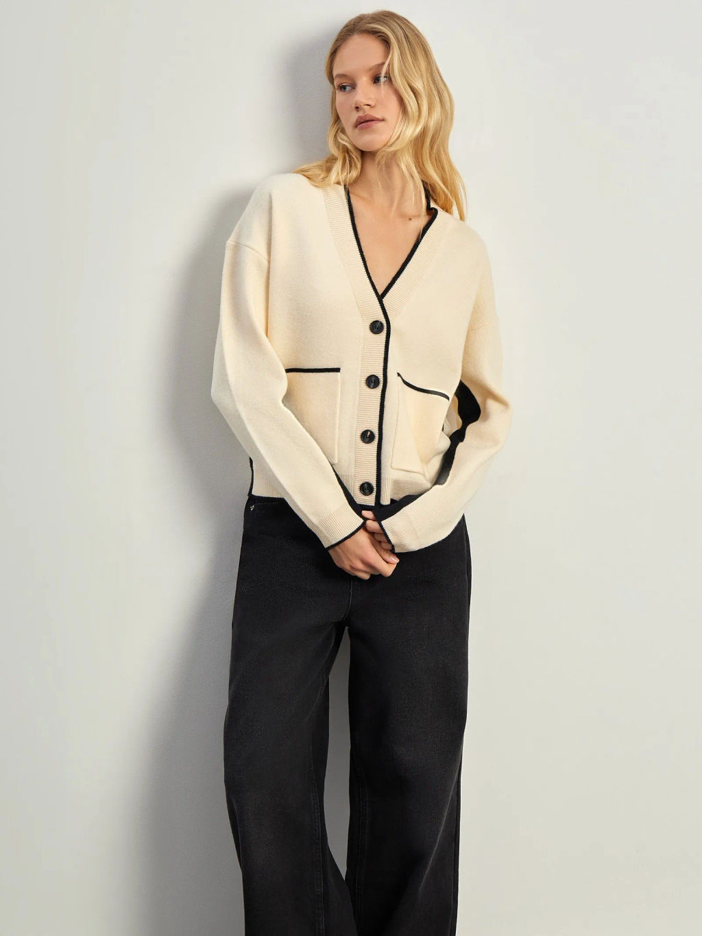 Кардиган из трикотажа, ML750/jowul - Emka фото 2