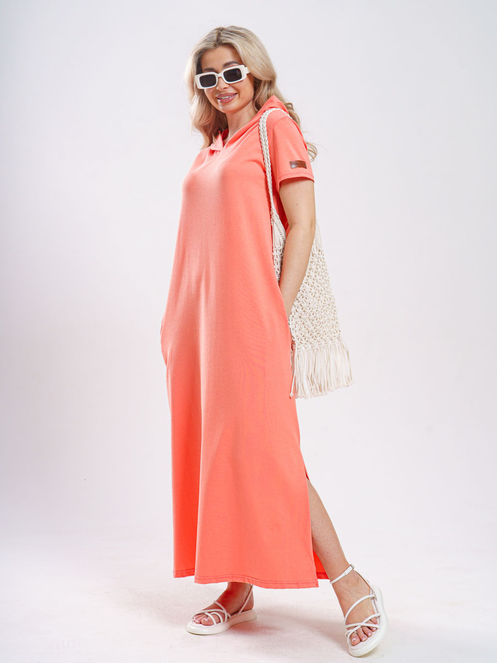 970 Платье-мантия из турецкого хлопка с лайкрой пенье - Svetekst фото 19