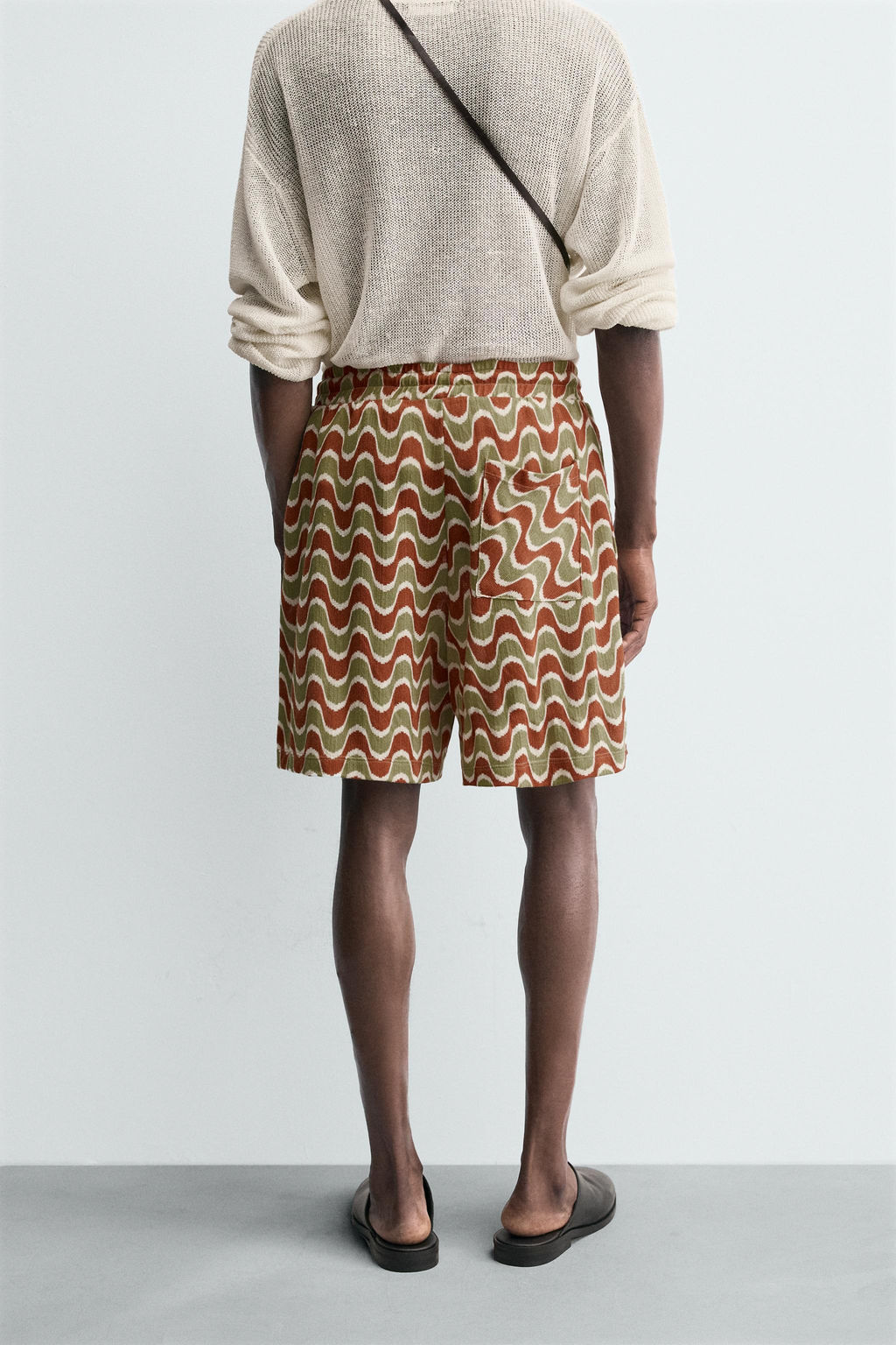 GEOMETRIC JACQUARD BERMUDA SHORTS - Zara фото 3