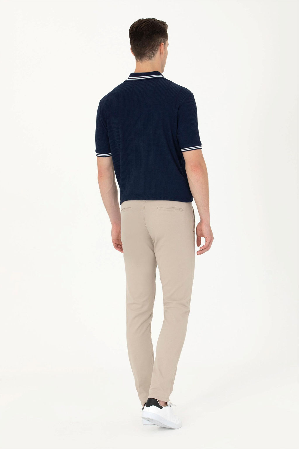 Мужские бежевые брюки из плотной ткани - U.s. polo assn фото 4