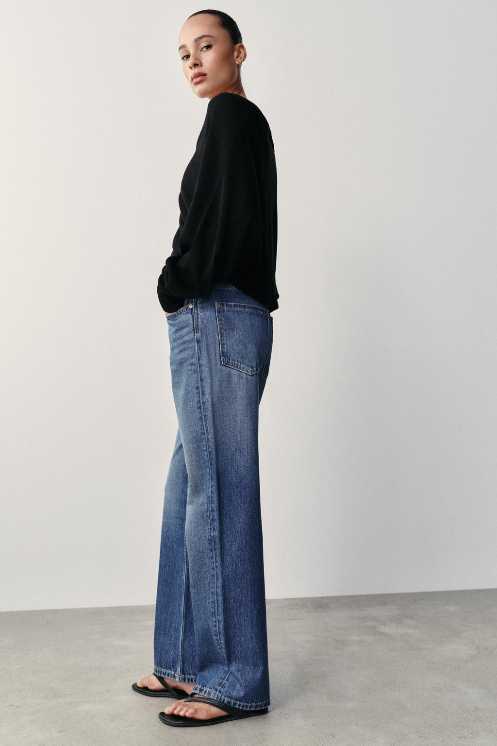 JEANS Z1975 REGULAR TIRO ALTO LONG LENGTH / Azul - Zara фото 5
