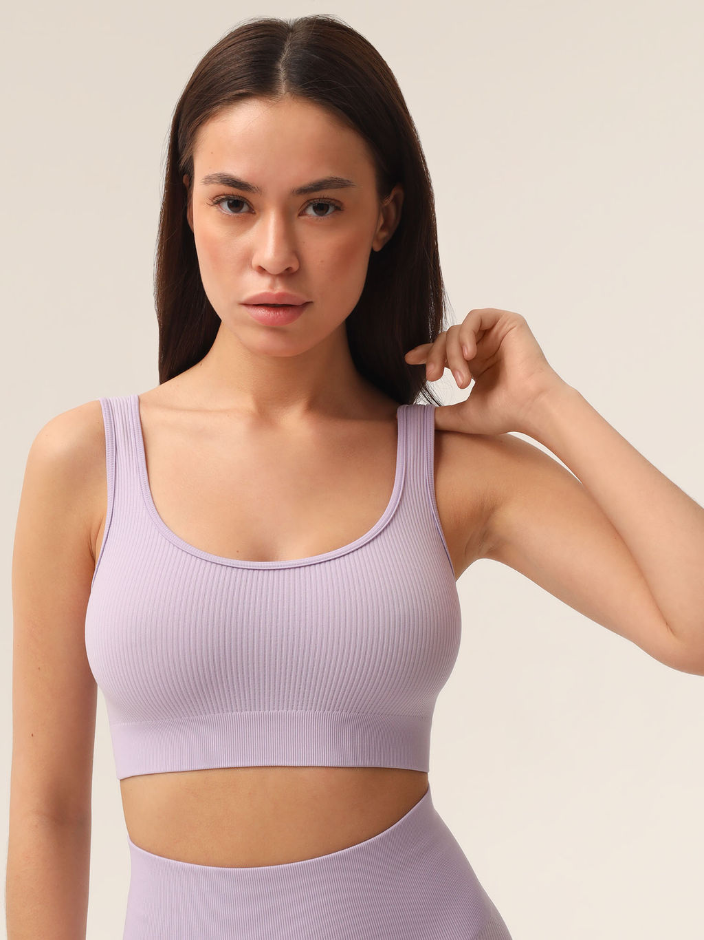 Топ в рубчик на широких бретелях - My фото 20