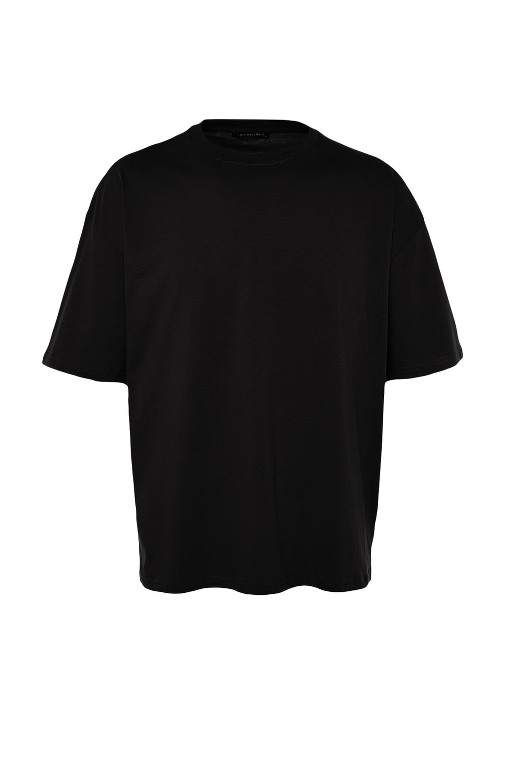 TRENDYOL MAN Siyah Oversize Bisiklet Yaka K?sa Kol T-Shirt TMNSS23TS00236 - Trendyolmilla фото 9