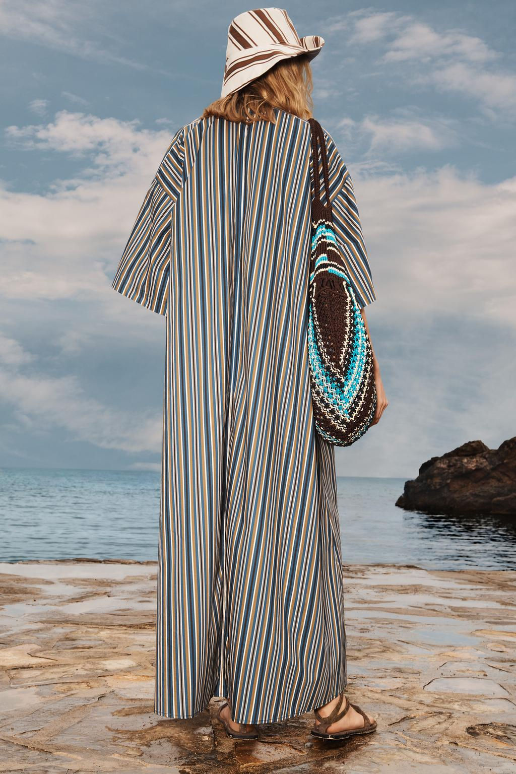 LIMITED EDITION STRIPED REVERSIBLE BUCKET HAT - Zara фото 4