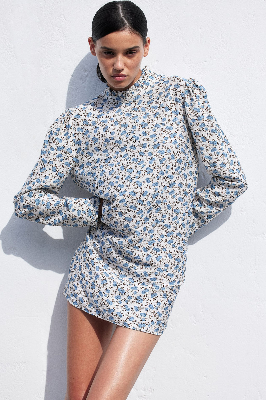 Vestido de punto con ribetes de volante - H&m фото 2