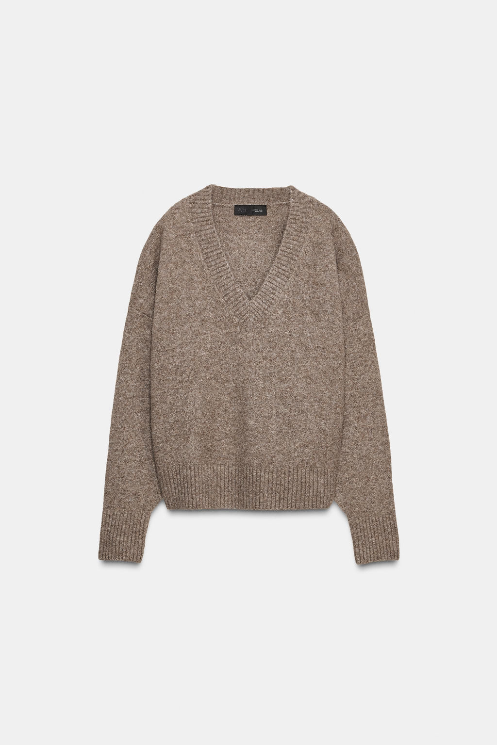 SOFT KNIT V-NECK SWEATER - Zara фото 16