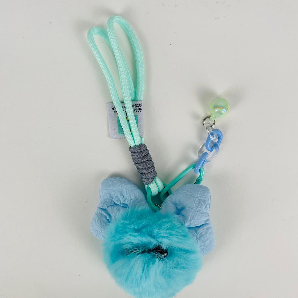 Мягкая игрушка брелок Помпон с бантиком 12 шт в уп в ассортименте - Storyland фото 2