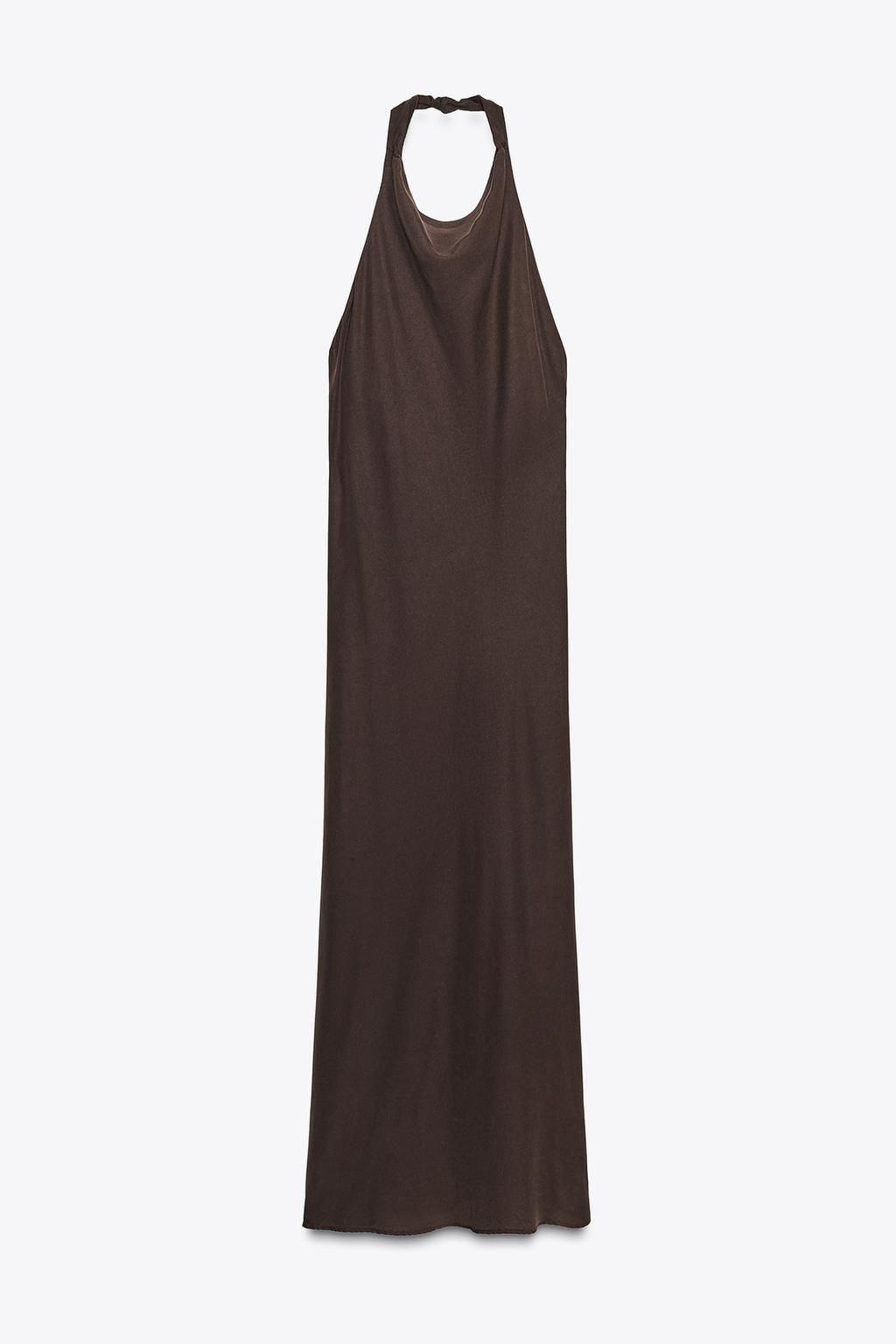 FLOWING HALTER DRESS - Zara фото 6