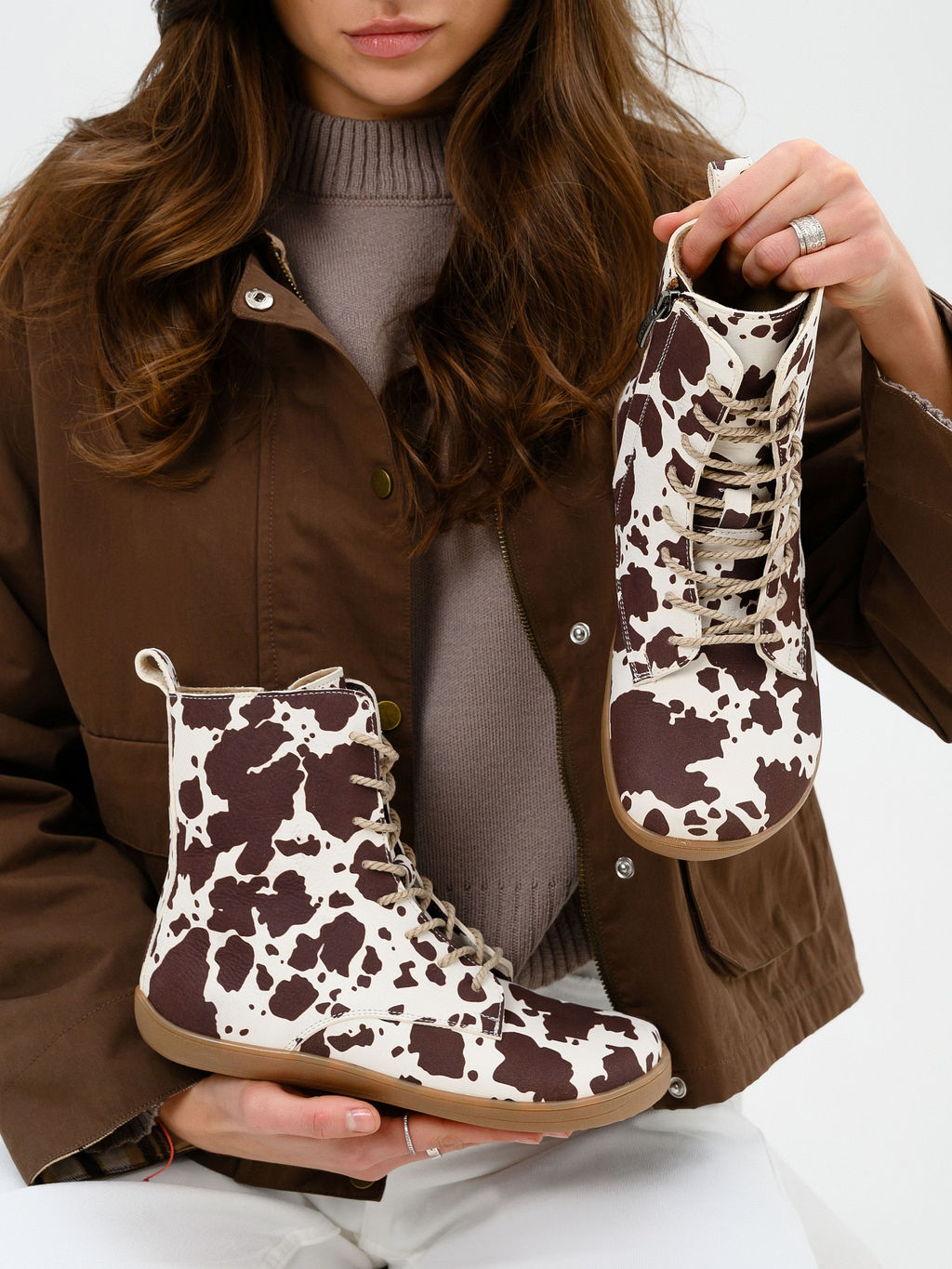 Босоногие ботинки 351.NATAbr.Шоколадные облака/Байка