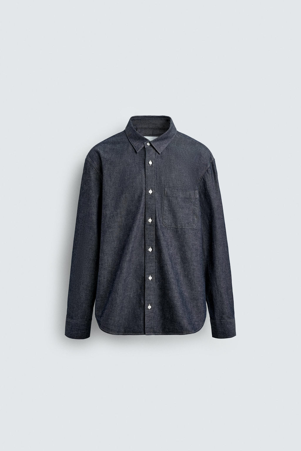 RELAXED FIT DENIM SHIRT - Zara фото 8