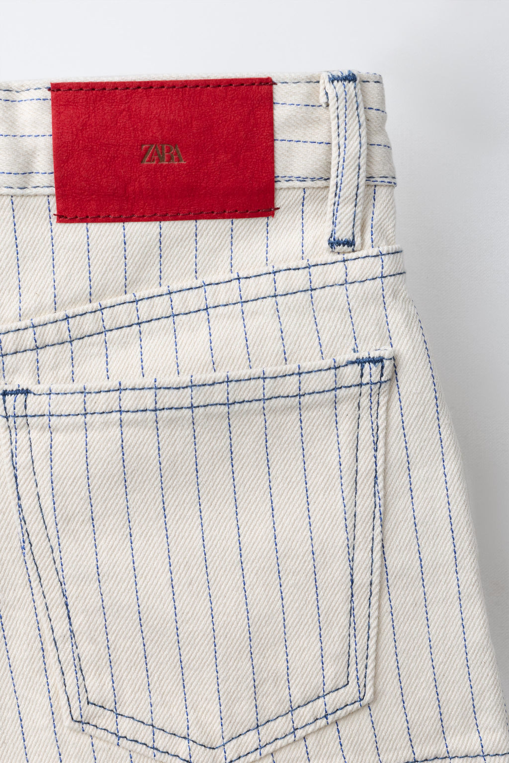 BERMUDA DENIM RAYAS / Beige - Zara фото 5