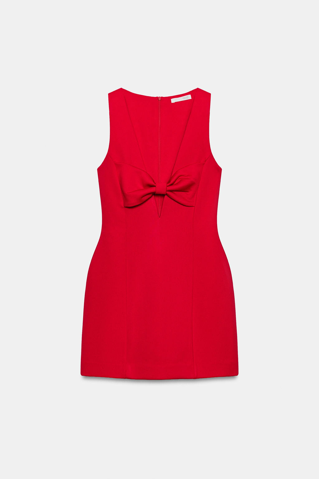 VESTIDO MINI CON LAZO / Rojo - Zara фото 7