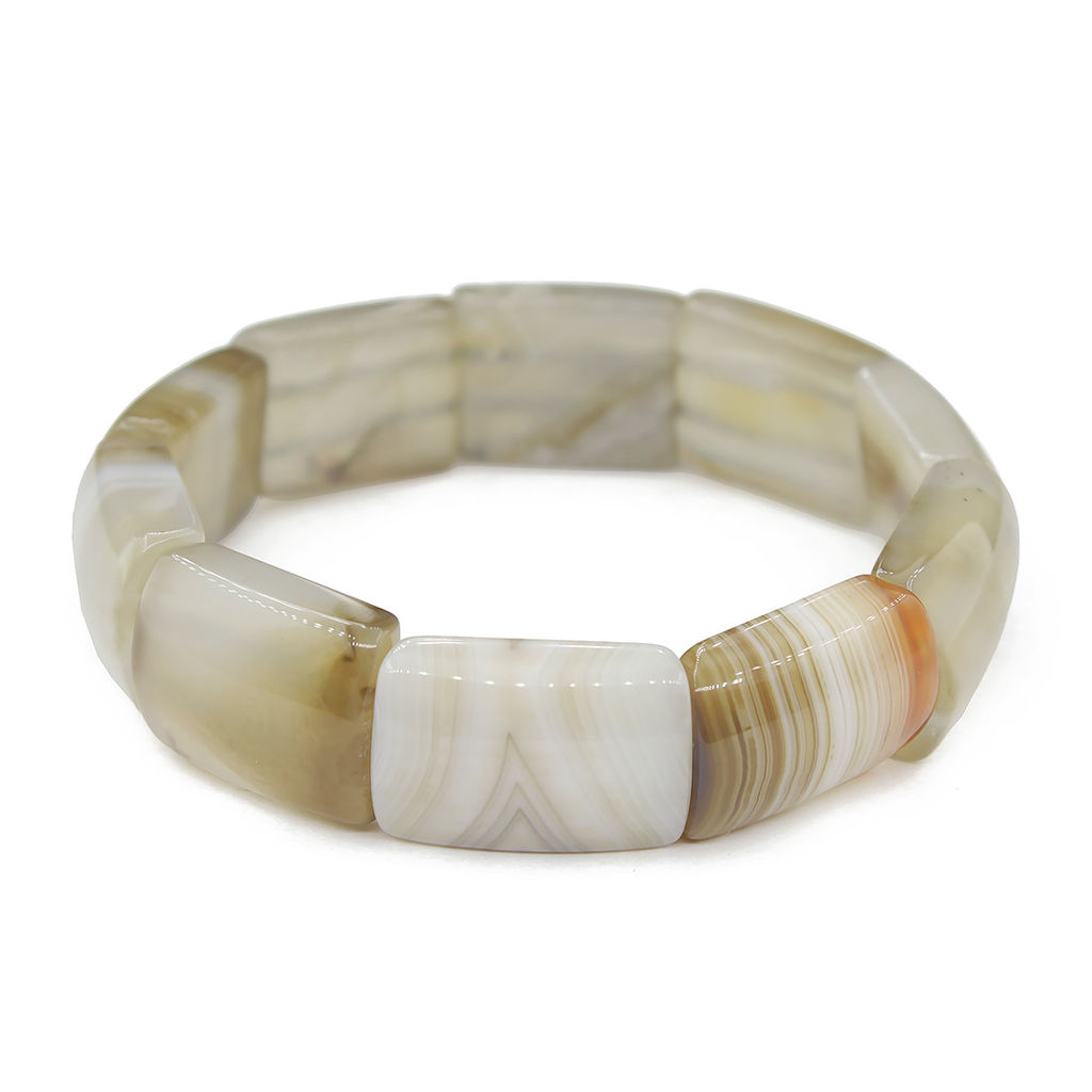 Браслет Афродита агат светло-голубой, длина 20см - Agat77 фото 4