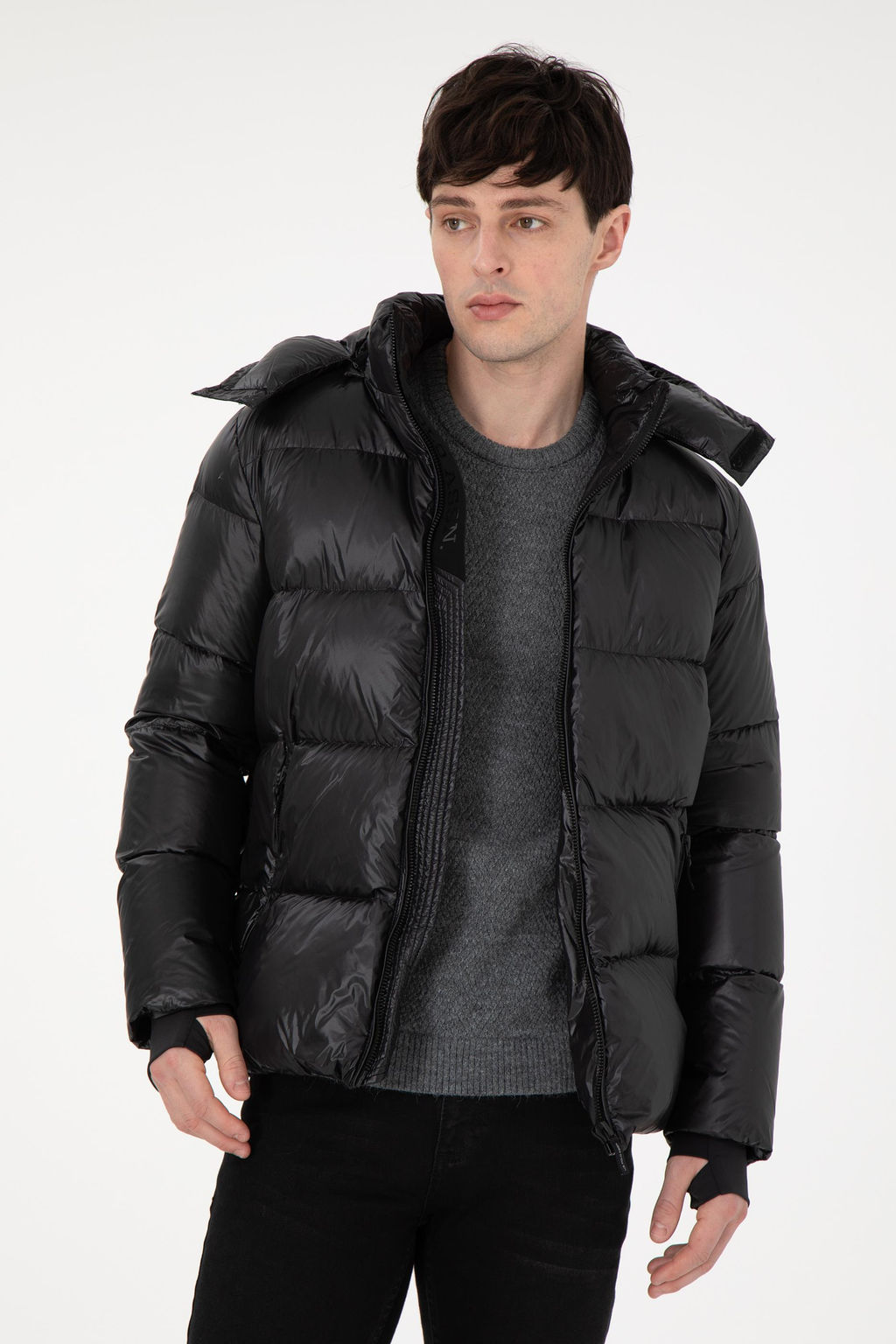 Мужское черное пальто Неожиданная скидка в корзине - U.s. polo assn фото 2