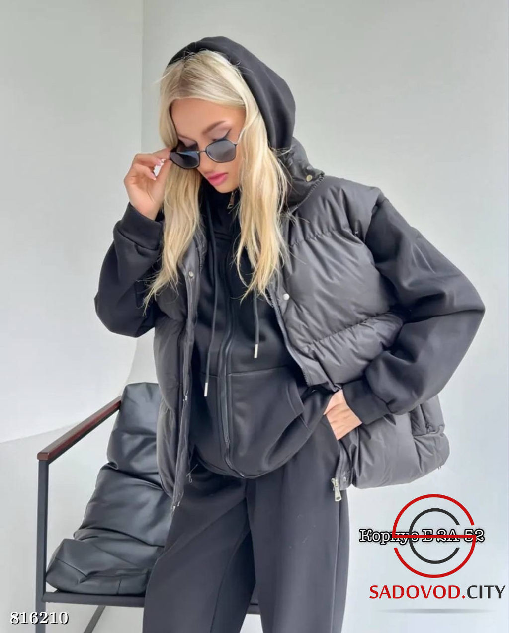 Костюм с жилеткой, худи и брюками - Bruno фото 5