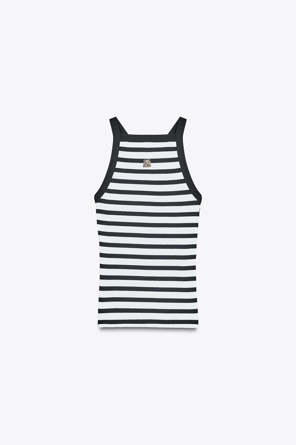 ZARA STRIPED BROOCH TOP  фото 12