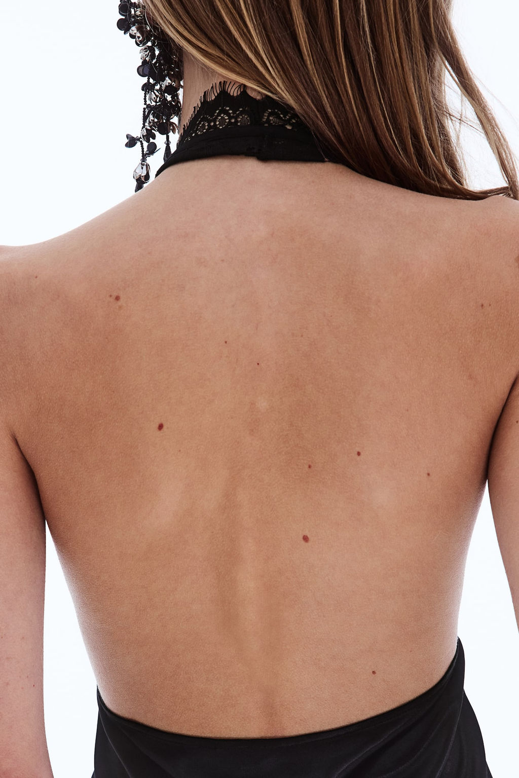 Top halter con ribete de encaje - H&m фото 3