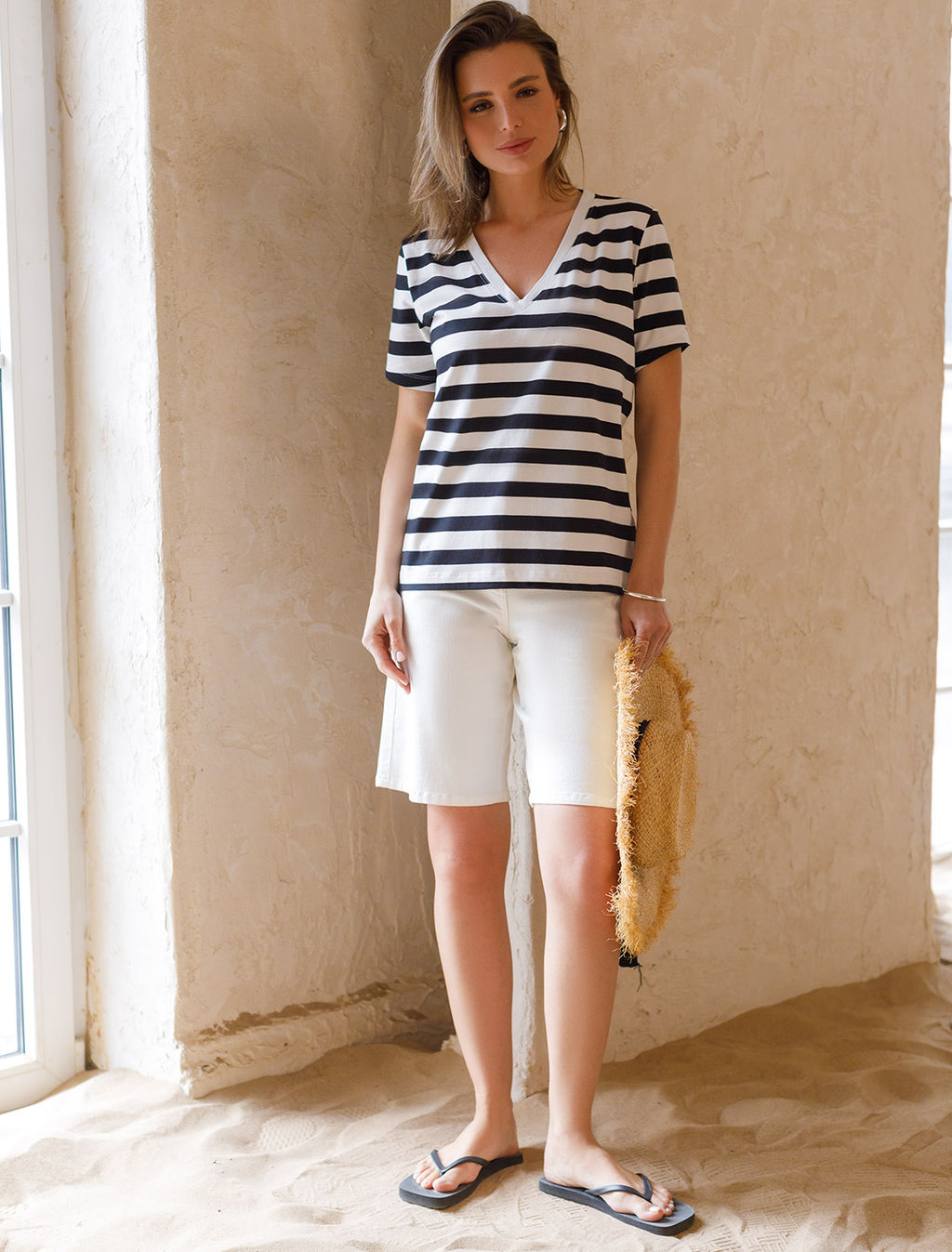 Футболка из премиального хлопка с эластаном - Vilatte фото 4