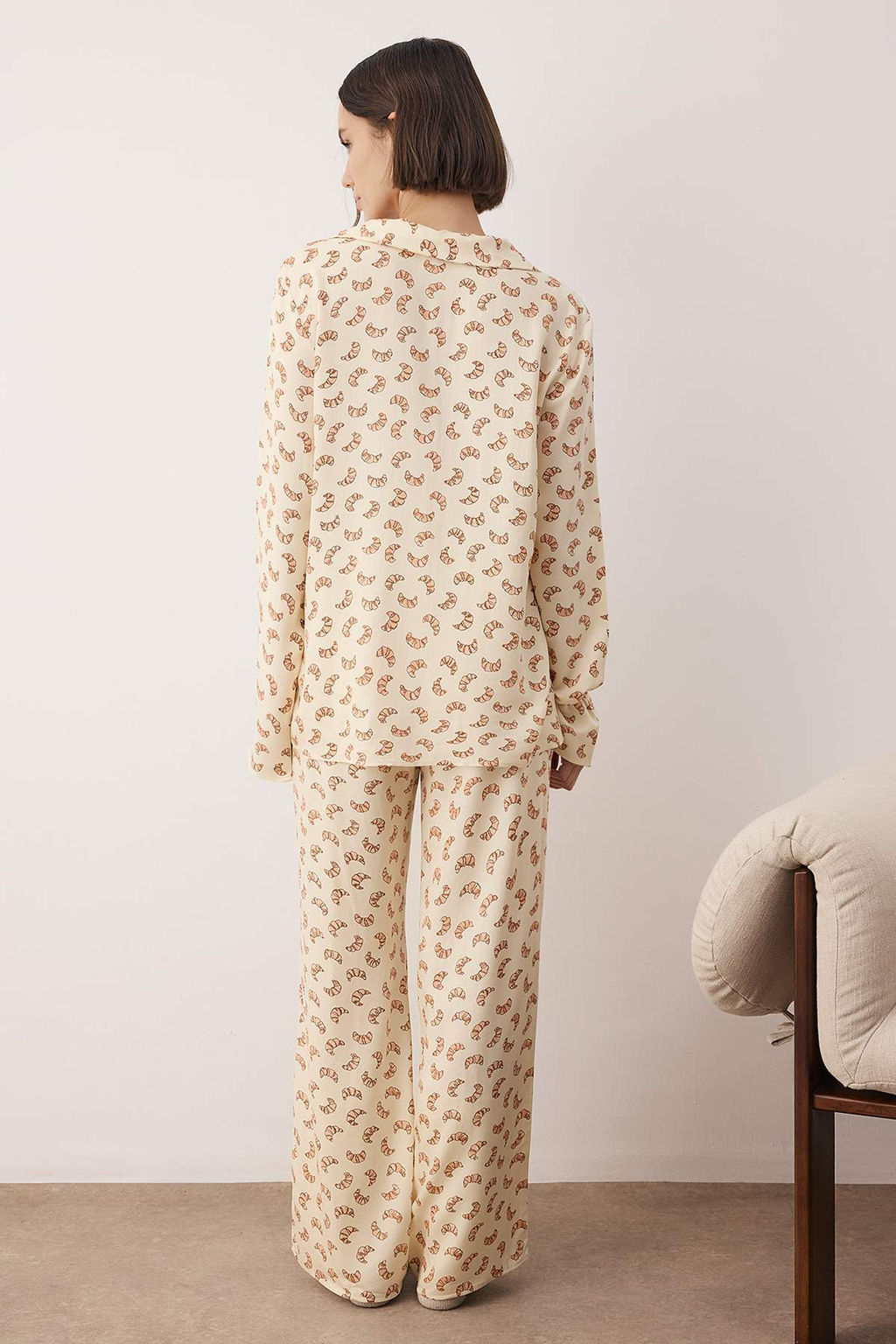 Cok Renkli Bask?l? Belmando Dokuma Pijama Tak?m? THMAW26PT00105 - Trendyolmilla фото 4