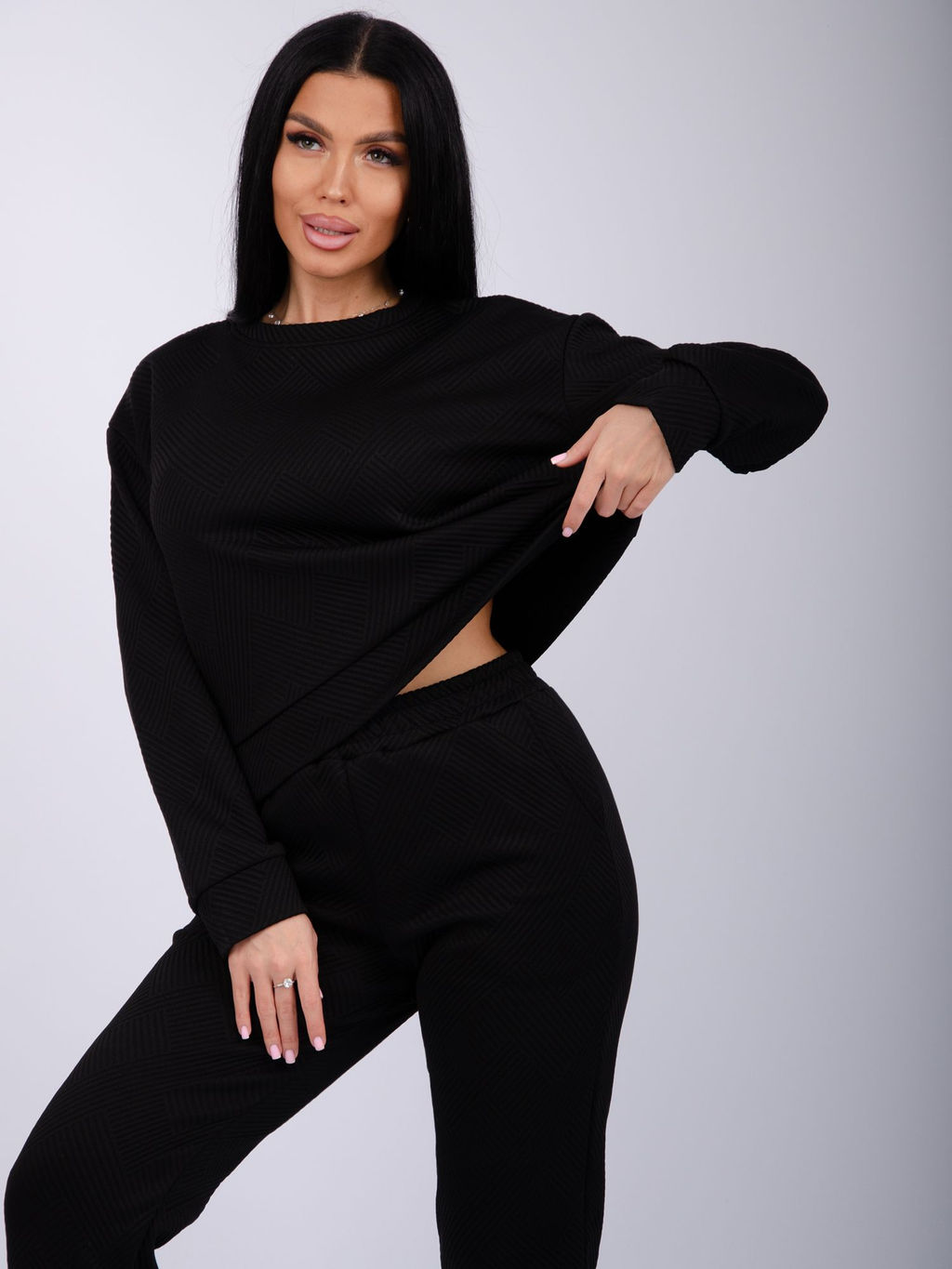 Костюм Богема 3, жаккард - Малина фото 48