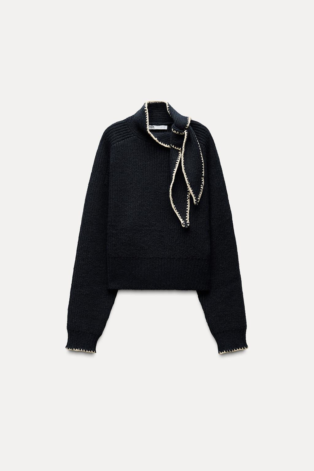 KNIT BOW SWEATER VEST - Zara фото 4