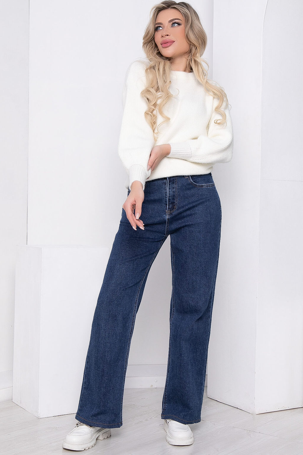 Джинсы Мансанильо (синие) Б8613 - Lt collection фото 9